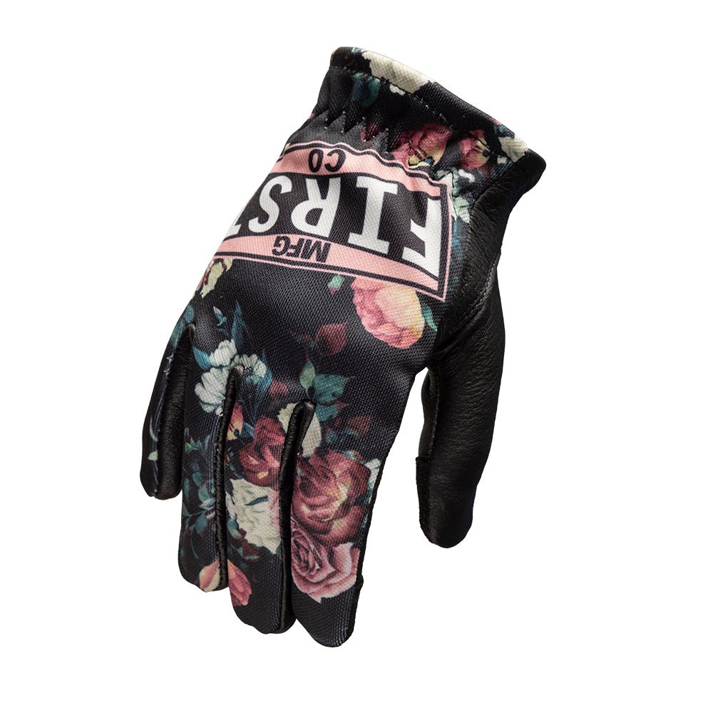 handschuhe damen xs Damen-Clutch-Handschuhe mit rosa Blumenmuster