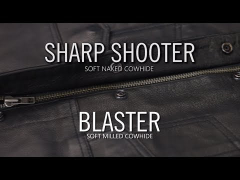 Sharp Shooter Men's Leather Motorcycle Vest 