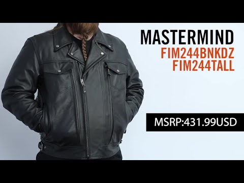 Mastermind Men's Motorcycle Leather Jacket Men's Leather Jacket Jackets