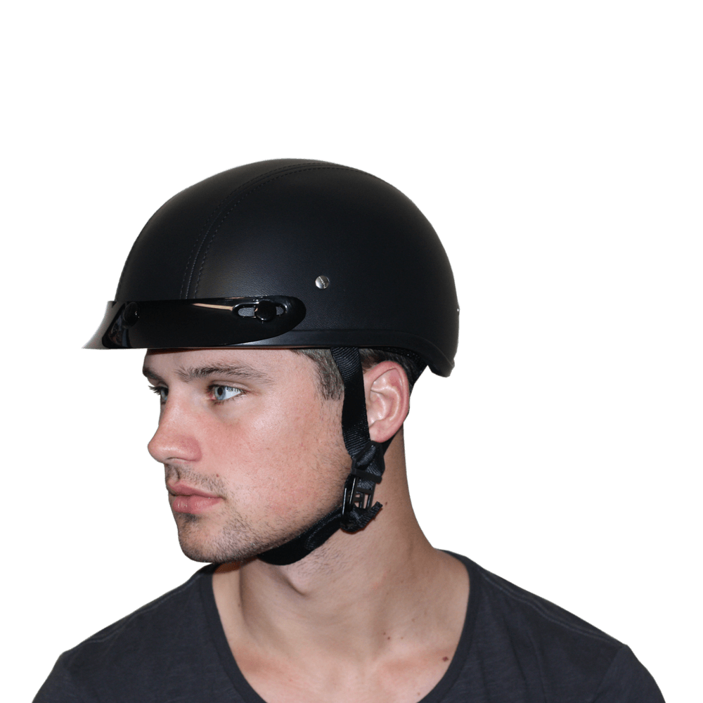 D.O.T. Daytona Skull Cap- Leather Covered DAYTONA SKULL CAP - LEATHER Daytona Helmets