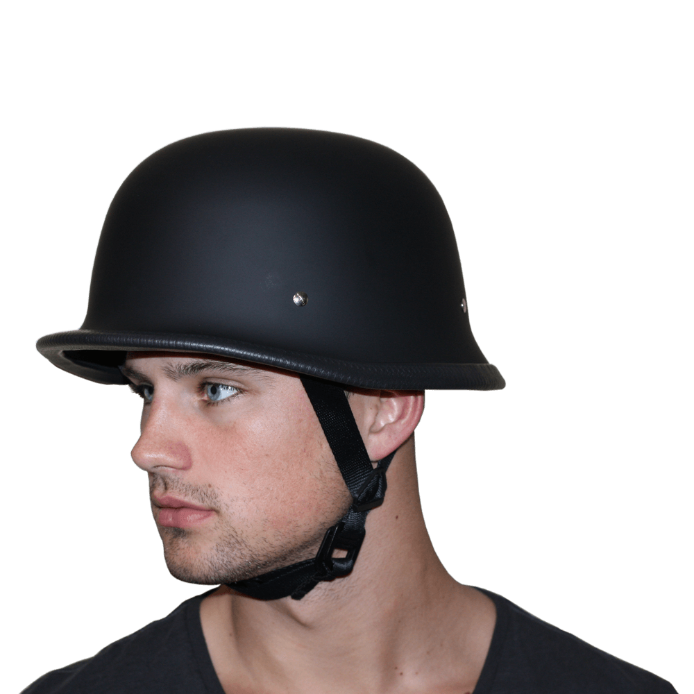 D.O.T. German- Dull Black GERMAN Daytona Helmets