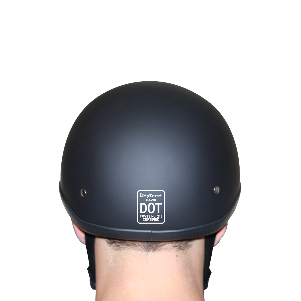 D.O.T. Hawk- Dull Black HAWK Daytona Helmets