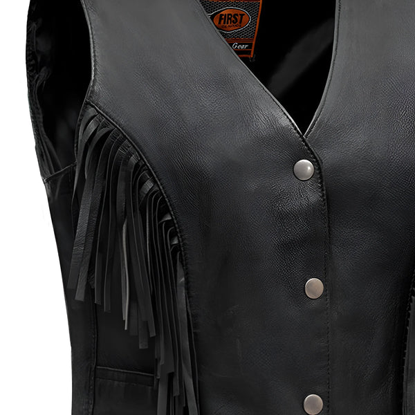 Amazon.com: Womens Vintage Western Fringe Vest Tops Classic