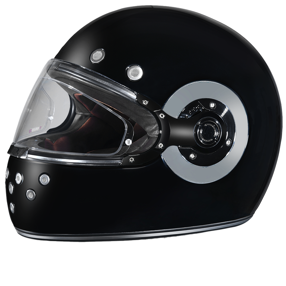 DOT Daytona Retro Full Face Motorcycle Helmet: Vintage Style for Men