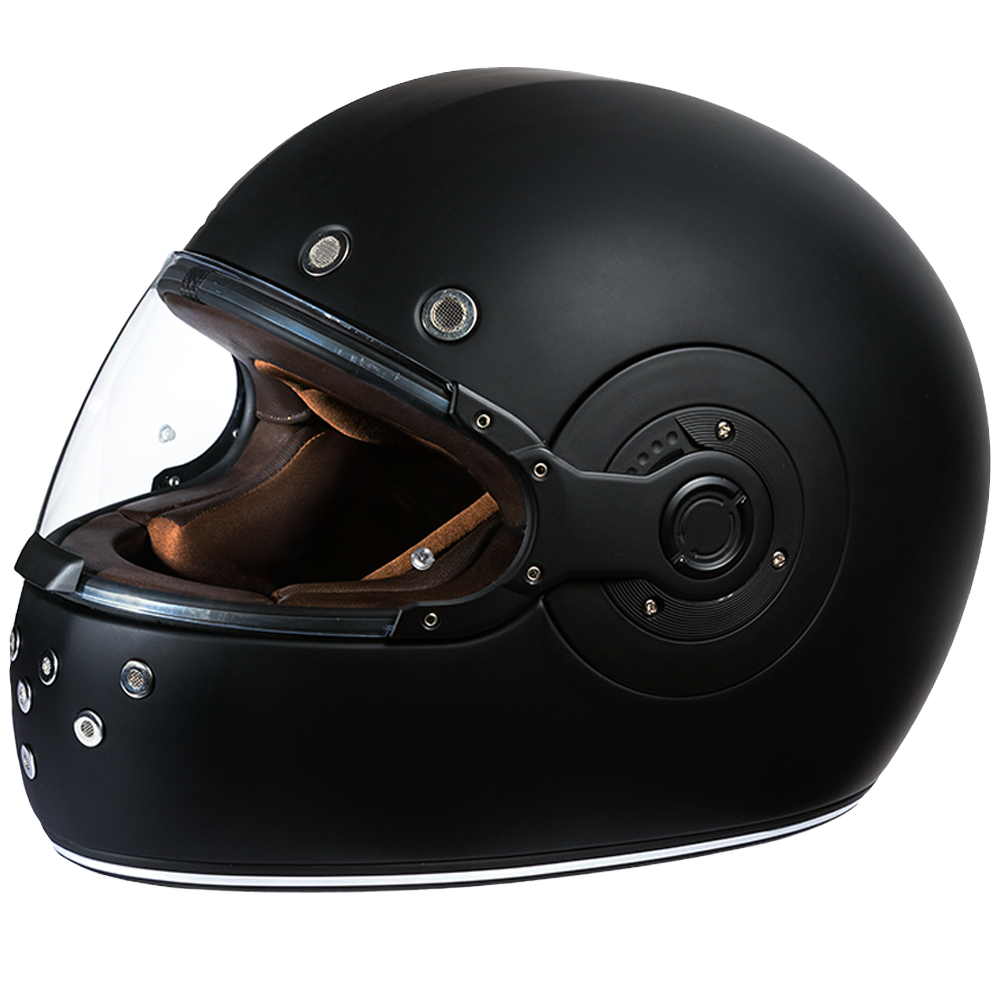 DOT Daytona Retro Full Face Motorcycle Helmet: Vintage Style for Men