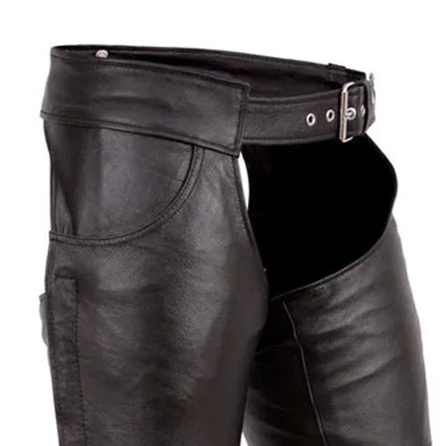 Rally - Unisex Motorcycle Leather Chaps – First MFG Co
