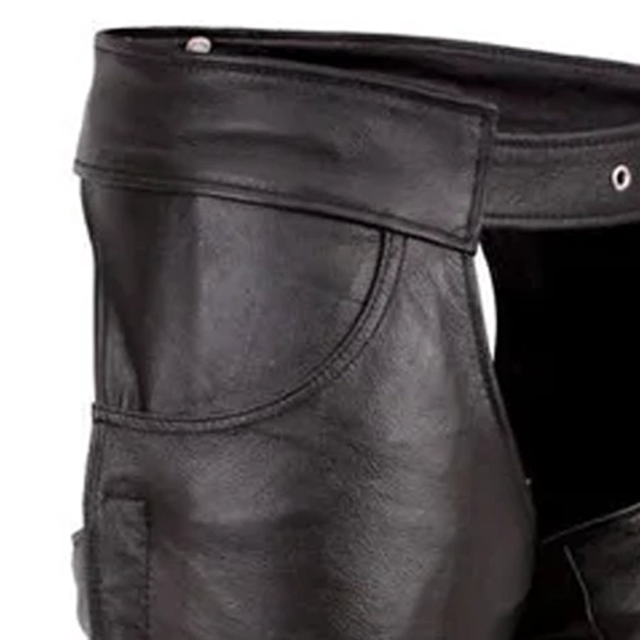 Rally - Unisex Motorcycle Leather Chaps – First MFG Co