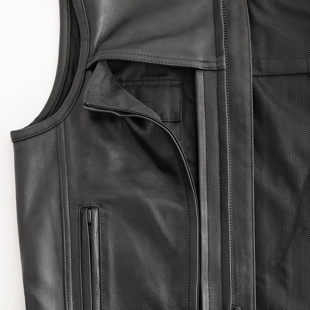 Rampage - Men's Motorcycle Leather Vest – First MFG Co Rampage - Men's Motorcycle Leather Vest – First MFG Co