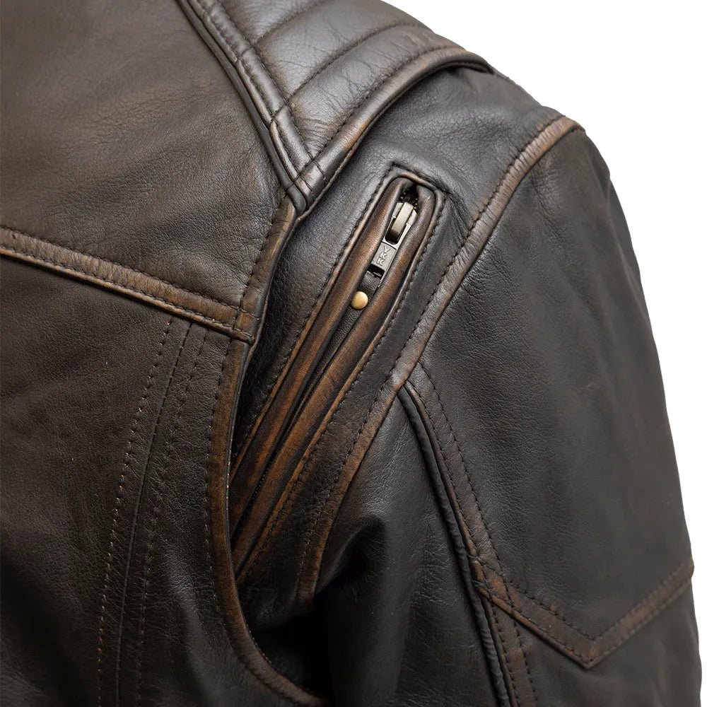 Rider Club - Men's Leather Motorcycle Jacket Men's Leather Jacket First Manufacturing Company   