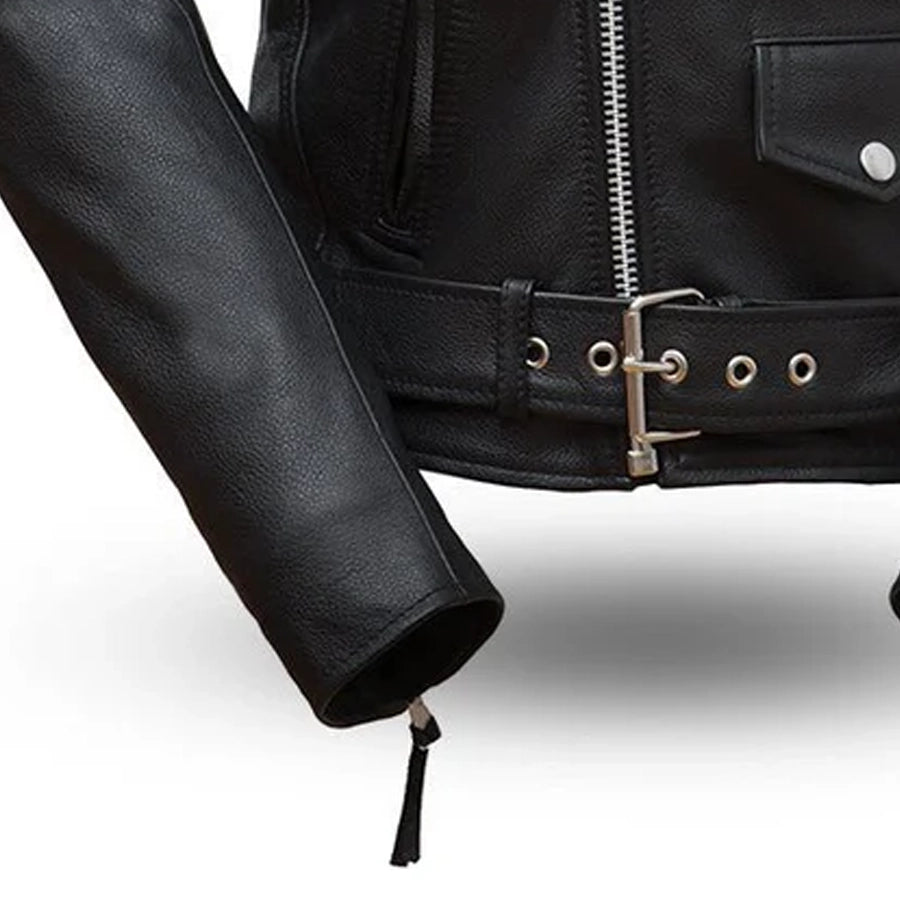 Rockstar - Women's Motorcycle Leather Jacket Women's Leather Jacket Jackets
