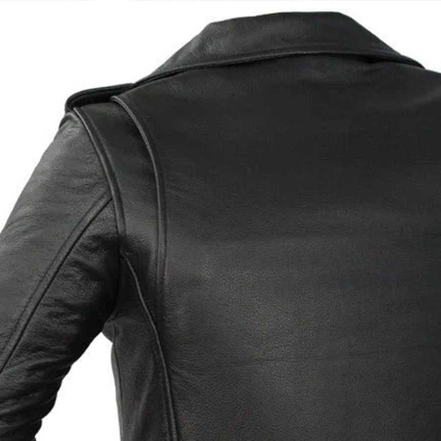 Rockstar - Women's Motorcycle Leather Jacket Women's Leather Jacket Jackets