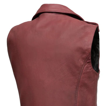 Roller - Men's Motorcycle Leather Vest – First MFG Co