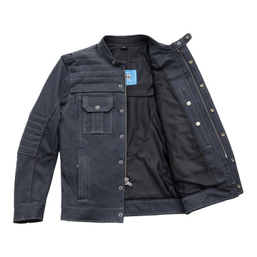 Rowdy Motorcycle Thunder Denim Jacket – First MFG Co