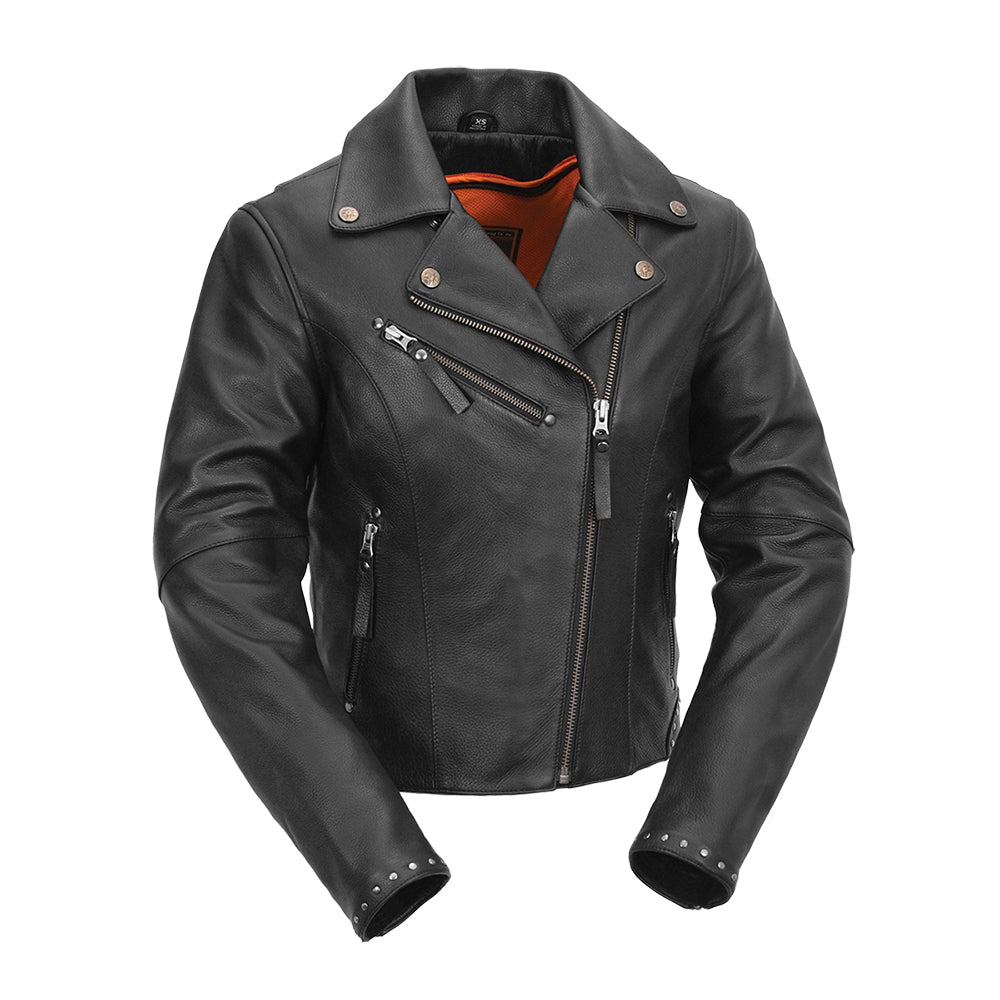 female motorcycle gear Scarlett Star - Womens Motorcycle Leather Jacket