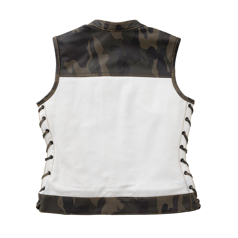 Scout - Women's Club Style Motorcycle Leather Vest (Limited Edition) Factory Customs Vests