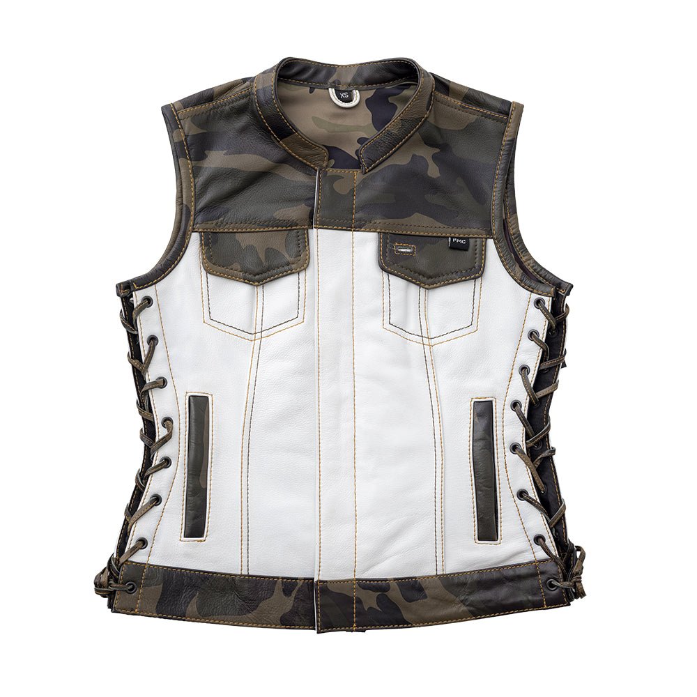 Scout - Women's Club Style Motorcycle Leather Vest (Limited Edition) Factory Customs Vests XS