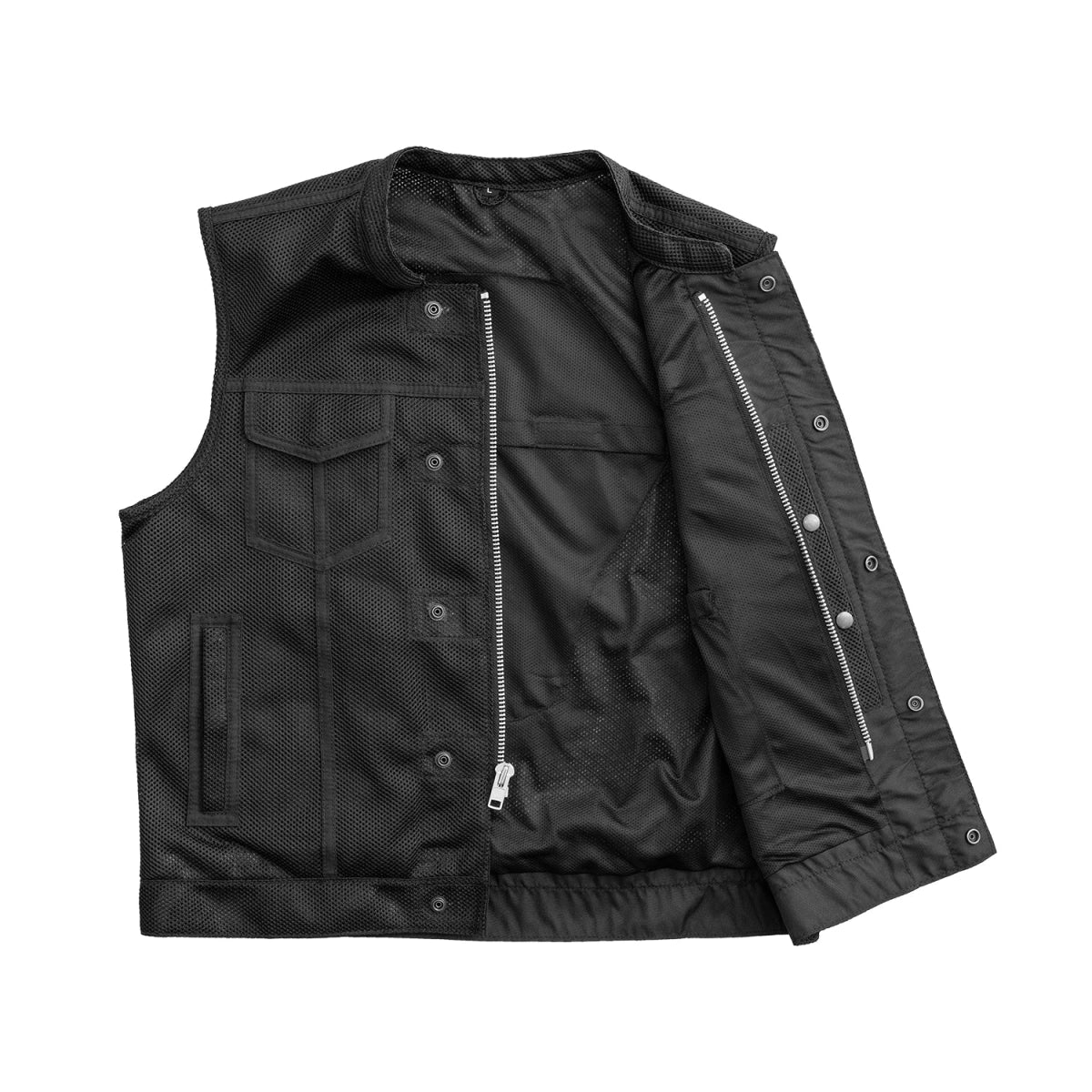 Sharp Shooter Moto Mesh Men's Motorcycle Vest - First MFG Co