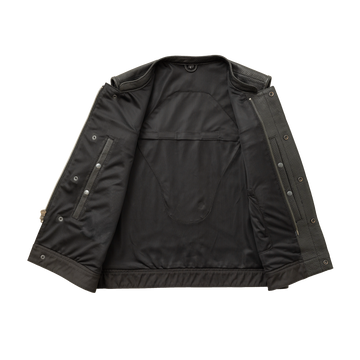 Sharp Shooter Perforated Men's Motorcycle Leather Vest