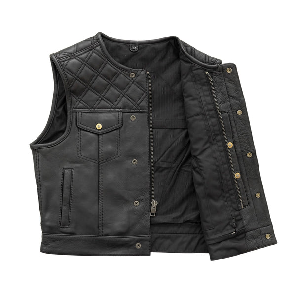 96SS UNDERCOVER ドクロ期 LEATHER VEST shell-shock-mens-motorcycle-