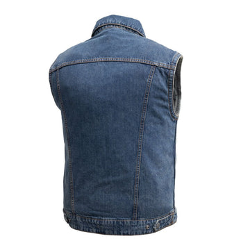 Showdown Motorcycle Lightweight Denim Vest – First MFG Co
