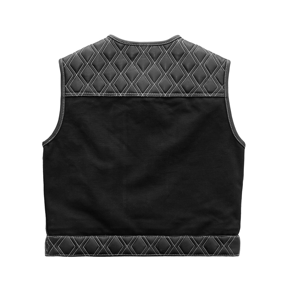 HANDMADE Hunt Club Men's Club Style Zippered Perforated Leather Vest Stinger Vest Biker Vest Black Paisley Concealed store Carry LeatherWaistcoat