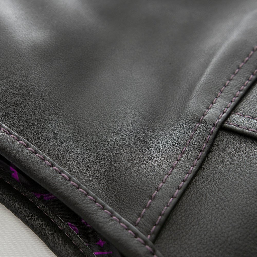 The Royal women's club-style leather vest - limited edition Factory Customs Vests