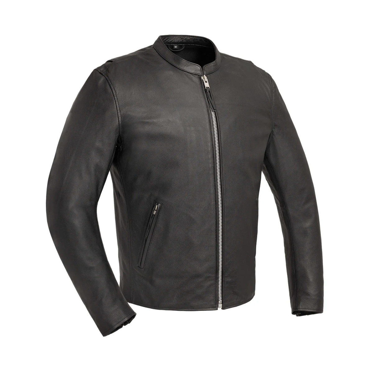 Titan Men's Motorcycle Leather Jacket Men's Leather Jacket Jackets Black S