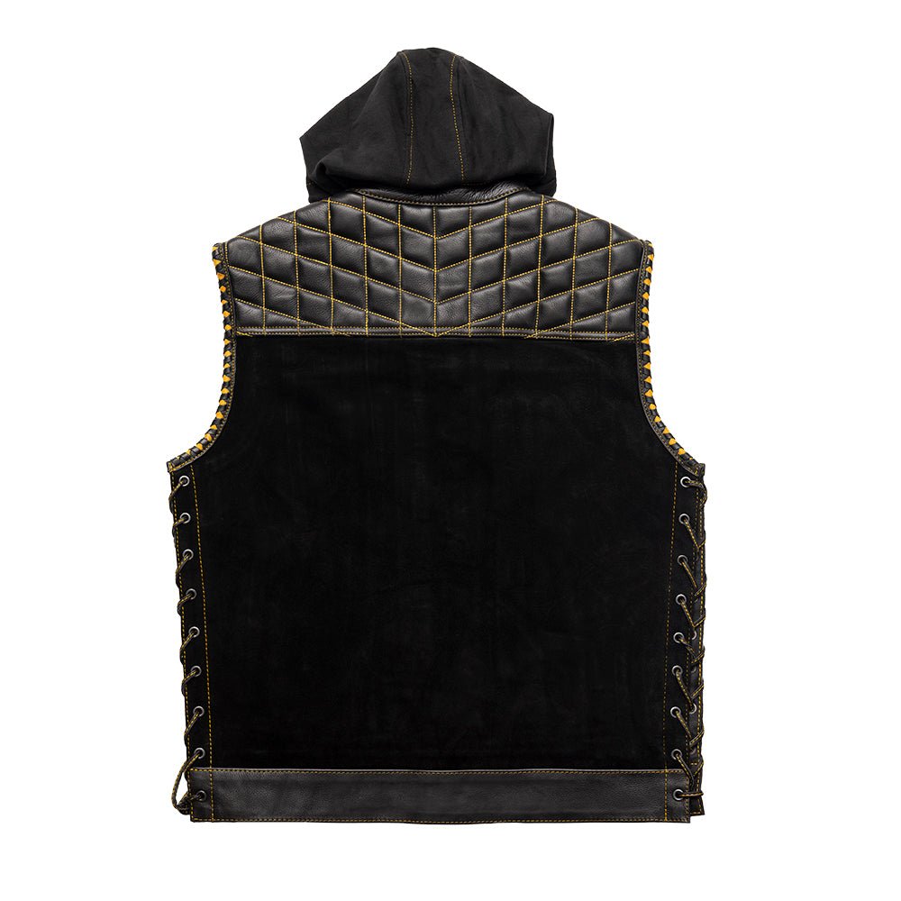 Unlucky - Men's Club Style Leather/Suede Vest - First MFG Co