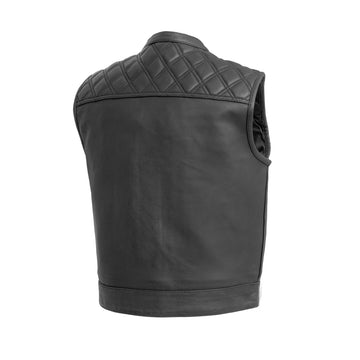 Upside Men's Club Style Leather Vest - First MFG Co