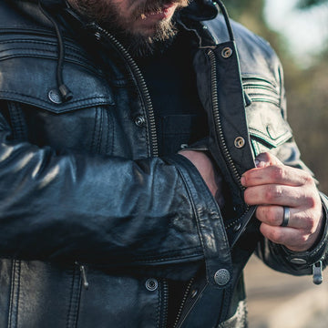 FIRST LTD cow leather riders jacket