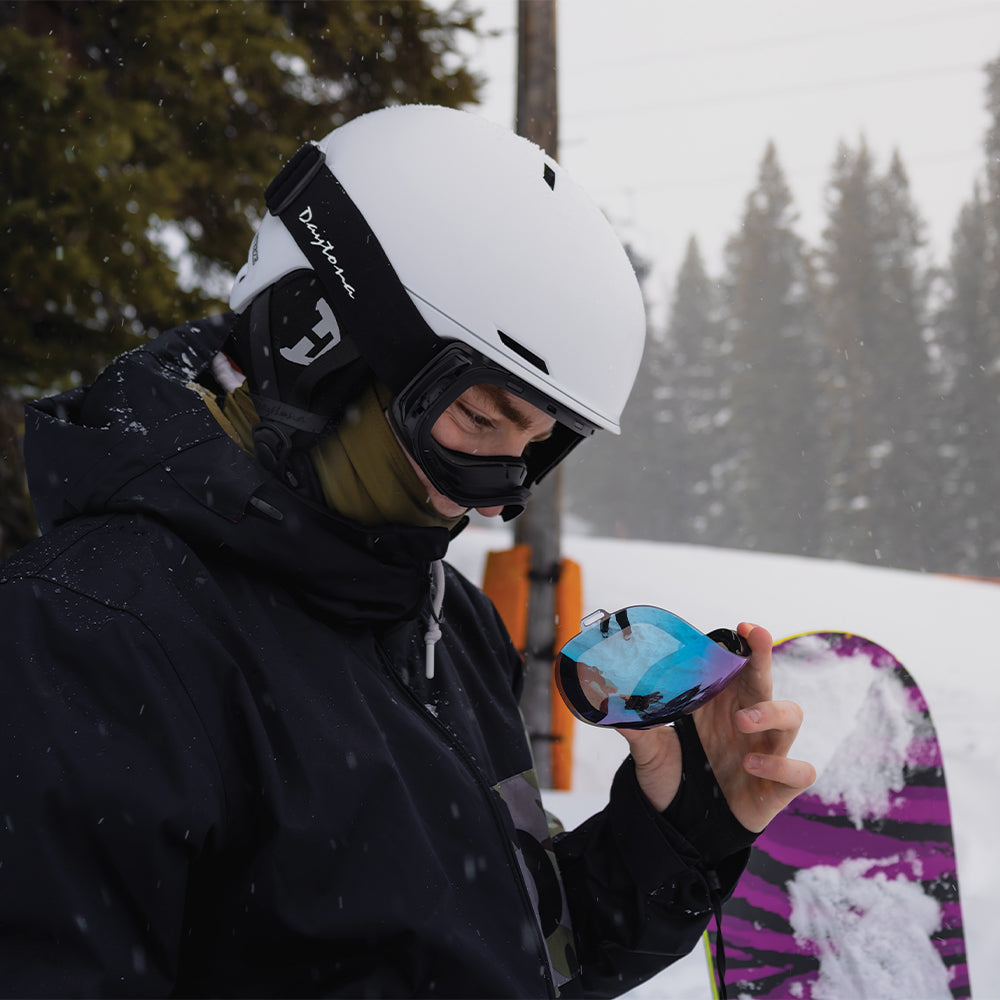 Daytona Snow Goggle Range (Includes 1 x Magnetic Frame, 3 x Magnetic Lens, 1 x Goggles Dust Cover) RANGE Daytona Helmets