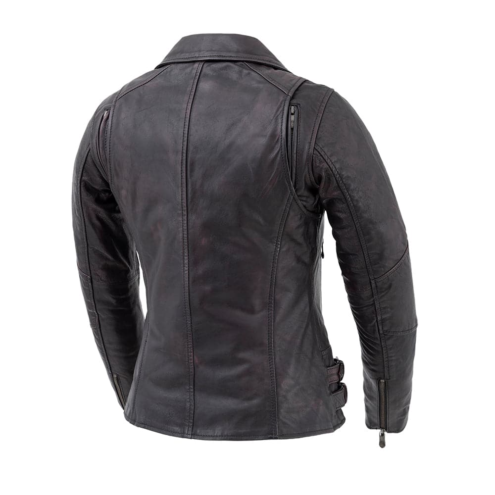 Wildside Motorcycle Leather Jacket Women's Leather Jacket First Manufacturing Company   