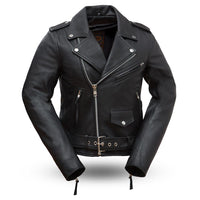 Rockstar Women's Fashion Leather Jacket Whet Blu NYC XS Black 