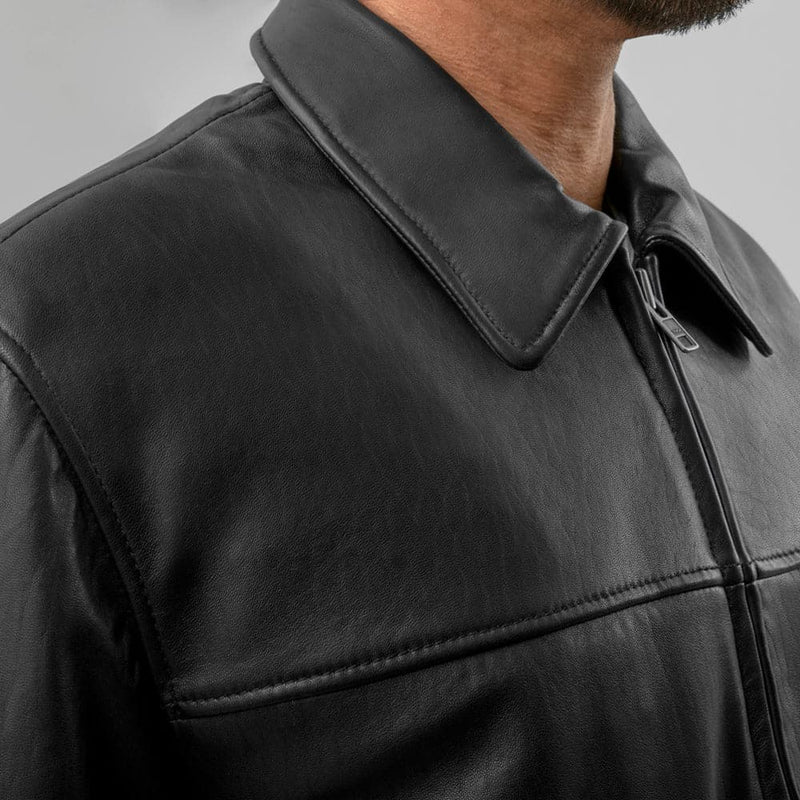 Anderson Men's Lambskin Leather Jacket Men's Fashion Jacket Whet Blu NYC   