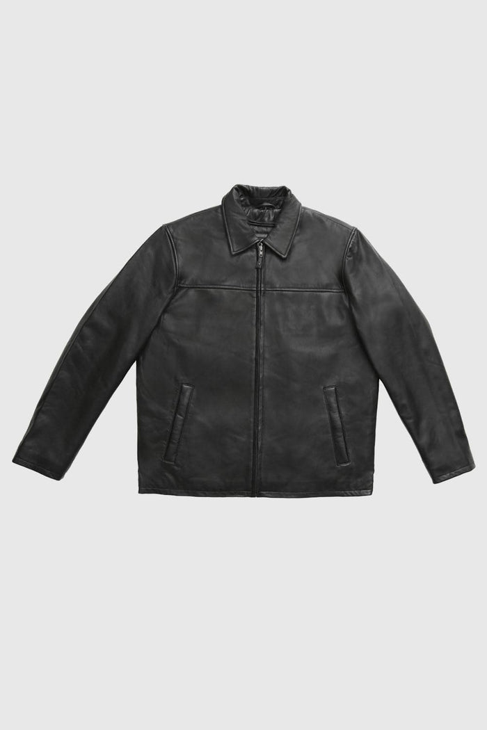 Anderson Men's Lambskin Leather Jacket Men's Fashion Jacket Whet Blu NYC Black S 