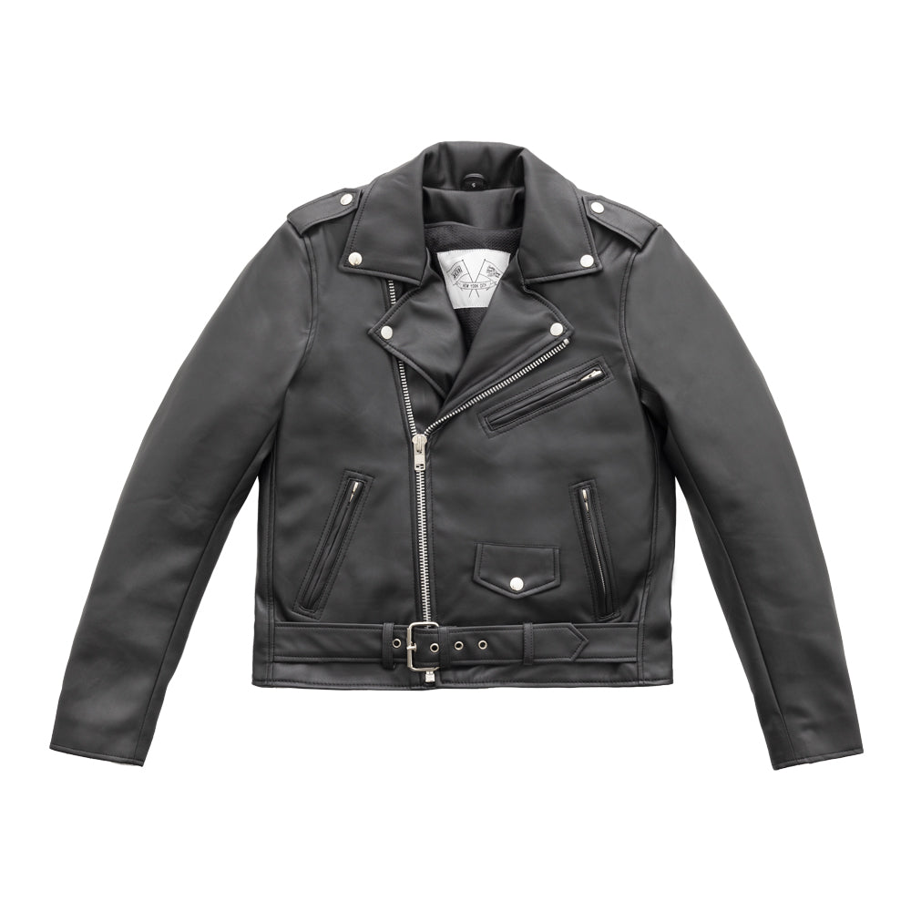 Cassandra - Women's Vegan Leather Motorcycle Jacket Women's Leather Jacket BH&BR COLLAB XS Black 