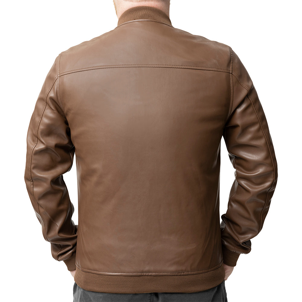 Myles Men's Vegan Faux Leather Jacket Men's Vegan Faux Leather jacket FMCo   