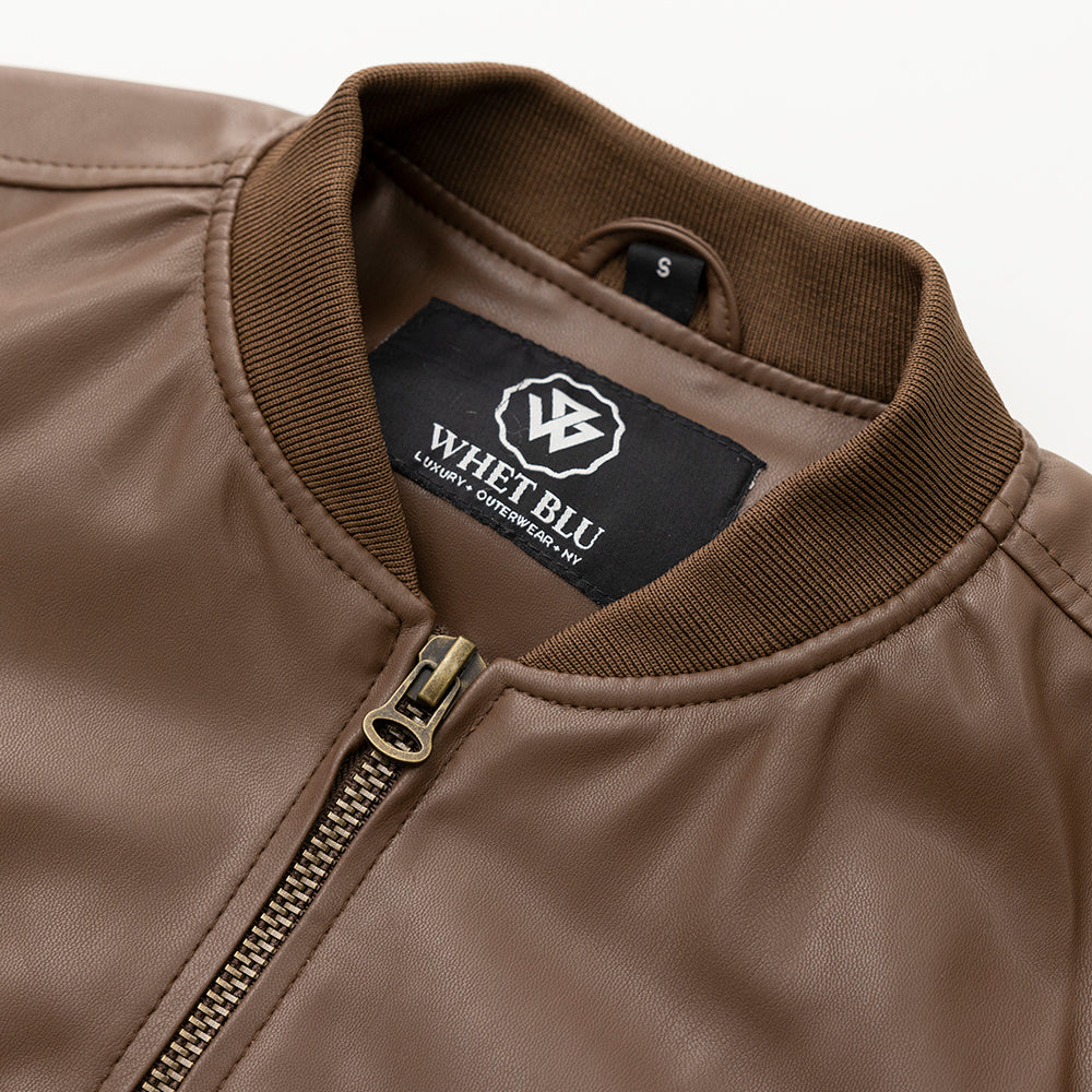 Myles Men's Vegan Faux Leather Jacket Men's Vegan Faux Leather jacket FMCo   