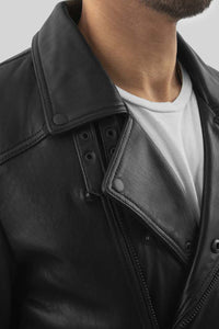 Domanico Mens Fashion Jacket Men's New Zealand Lambskin Jacket Whet Blu NYC   