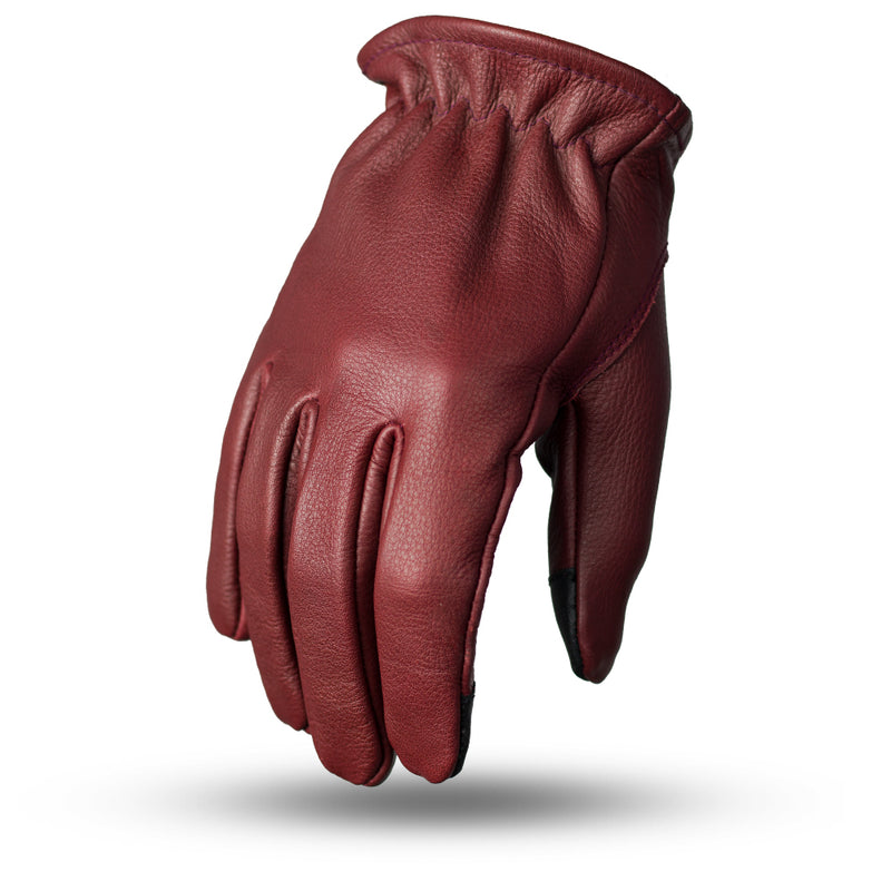 Roper Men's Motorcycle Leather Gloves Men's Gloves First Manufacturing Company Oxblood S 