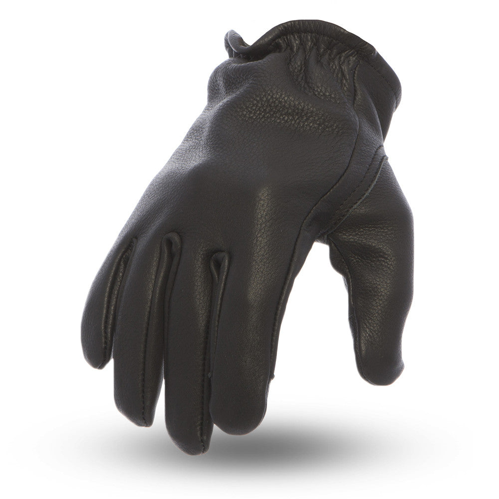 Roper Men's Motorcycle Leather Gloves Men's Gloves First Manufacturing Company Black XS 