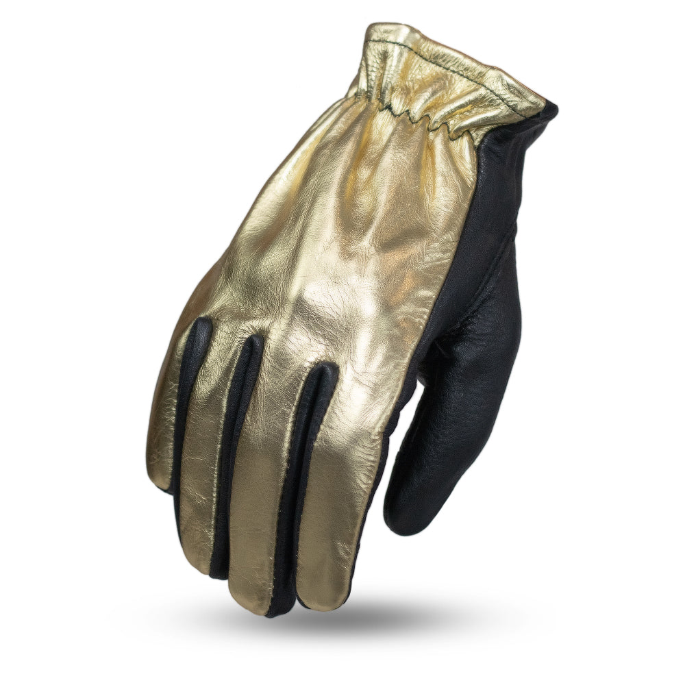 Roper Women's Motorcycle Leather Gloves Women's Gloves First Manufacturing Company Gold XS 