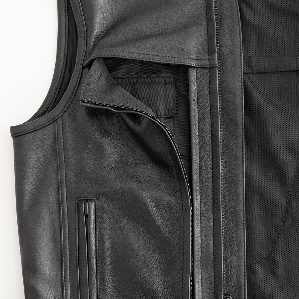 Rampage - Men's Motorcycle Leather Vest