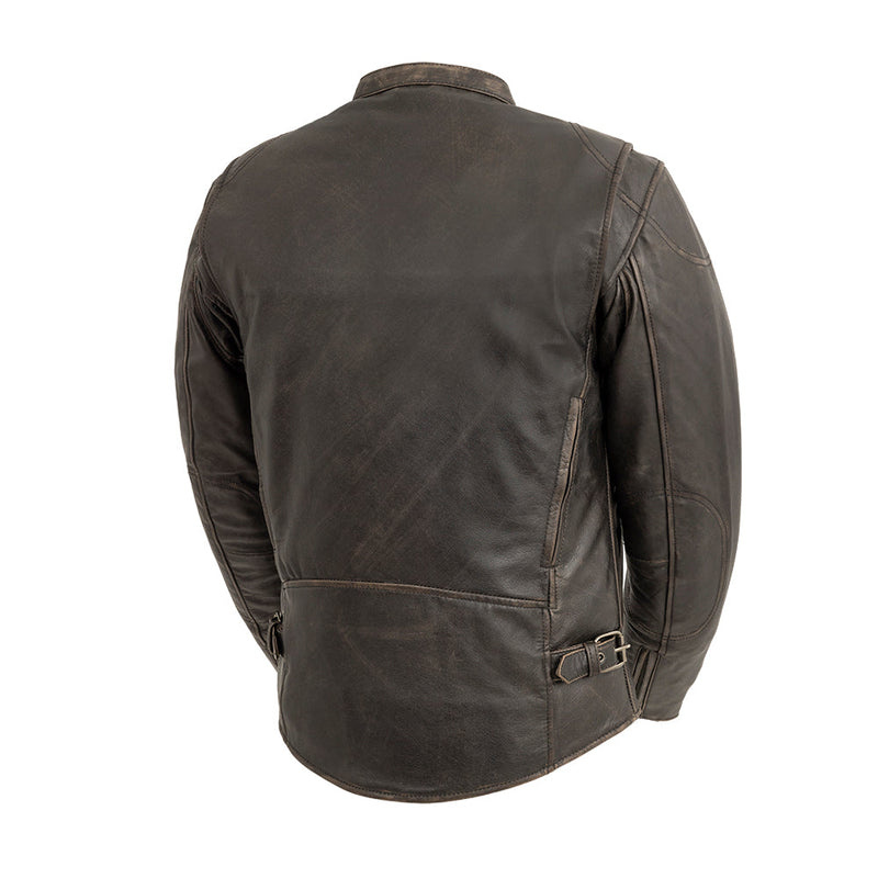 Indy Men's Motorcycle Leather Jacket Men's Leather Jacket First Manufacturing Company   