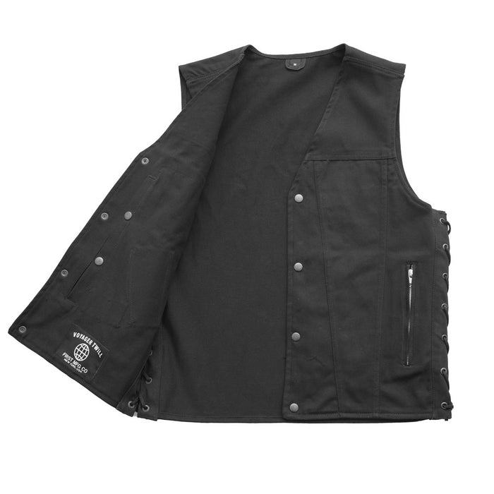 Lone Star Men's Motorcycle Twill Vest Men's Twill Vest First Manufacturing Company   