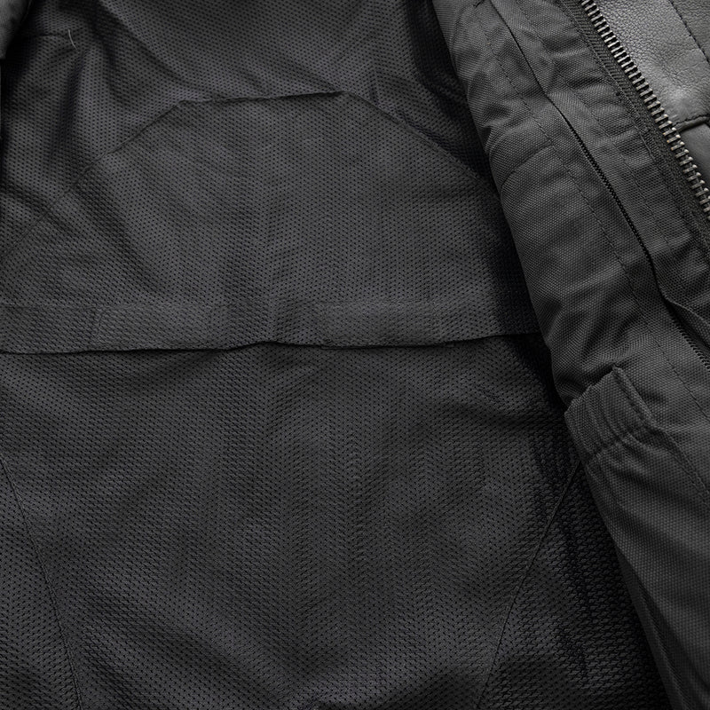 LOW CUT Proper Fit Platinum Leather Vest (3 inches Shorter) - GUN541-LOW