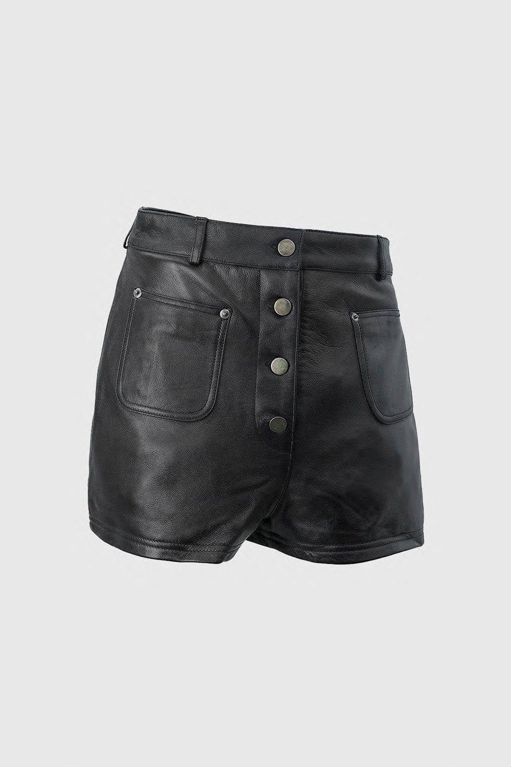 Maleni Womens Leather Shorts