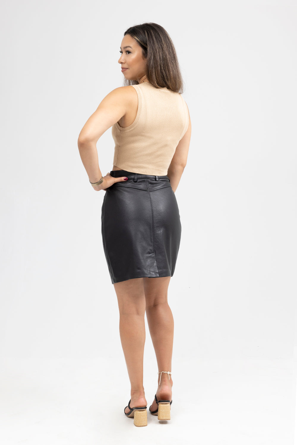 Fashion Leather Pencil Skirt Maddie  FMCo   