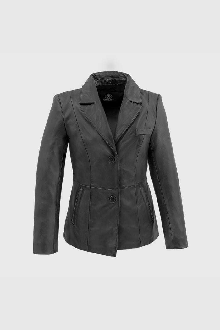 Mia Womens New Zealand lambskin Jacket Women's Fashion Leather Jacket Whet Blu NYC   