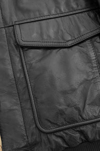 Old World Map Bomber Jacket Black